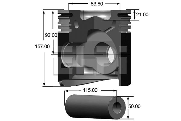 Piston LP181 2637 STD ELPI